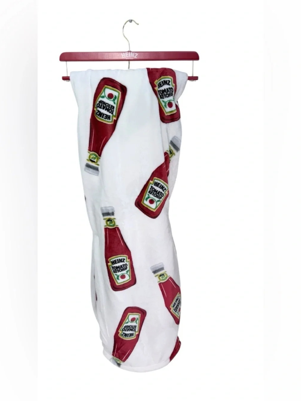 Heinz Tomato Ketchup Velvet Soft Throw Blanket 60x70 Novelty Food Print Ketchup